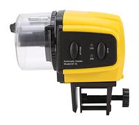 Respicefinem Alimentador automático de Peces Temporizador Digital para Control de alimentación del Tanque de Acuario con dispensador de Alimentos Ajustable y Funcionamiento con