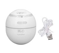Respicefinem Ball Shaped Humidifier With Colorful RGB Light Mini Air Humidifier For Home And Bedroom Use USB Powered Water Replenishing Mist Diffuser Pink (Blanca)