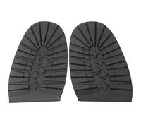 Respicefinem Boots Plum Pattern Palm Shoe Forefoot Patch Shoe Sole Patch Heel Patch Silent Anti-slip Wear-resistant Rubber Anti-slip Sole Repair Accessory (Antepié negro)