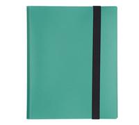 Respicefinem Card Binder con 20 páginas 9 Bolsas de Gran Capacidad Cubierta de Color para la colección de Tarjetas de Juego Álbum de Almacenamiento Rojo (Green 20 Pages)