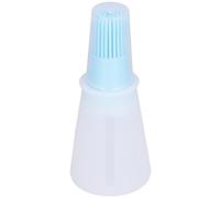 Respicefinem Cepillo de botella de silicona Saza multifuncional Cepillo de aceite de barbacoa con botella transparente ideal para la familia recolectando barbacoa cocinando (azul)