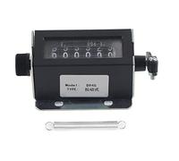 Respicefinem Contador Manual mecánico de 6 dígitos D94-S con Cuenta Regresiva reinicio Manual Contador de Vueltas Clic Manual tracción 0-999999 para impresoras perforadoras.