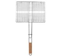 Respicefinem cromado a prueba de acero chapado canasta de parrilla de pescado multipropósito ideal para parrillas al aire libre Esta canasta resistente y de parrilla está hecha de
