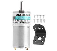 Respicefinem DC Gear Motor pequeño de baja velocidad CW CCW soporte de imán permanente para robótica y automatización 24V 300rpm (100 rpm/min)