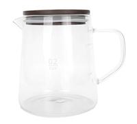 Respicefinem de vidrio Material de borosilicato resistente al calor, mango antiescaldaduras para té, leche, zumo, capacidad de 500ml (500ml)