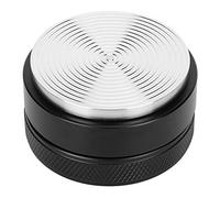 Respicefinem Distribuidor de Café de Acero Inoxidable Regulable en Altura con Base de Rosca Antideslizante Accesorio para Café (Fondo roscado negro de 58 mm.)