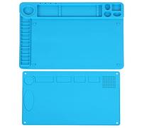 Respicefinem Estera de Soldadura de Silicona con Regla Almohadilla de Aislamiento térmico magnético para reparación de PC de teléfono Protección de Escritorio antiestática Alta