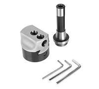 Respicefinem F1 3 4in Boring Head Adjustable R8 F1 Shank Durable Fine Adjustable Wood Metalworking Lathes Ideal For Various Hole Boring Tasks