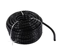 Respicefinem Fundas Protectoras de Cables Envoltura de Cable en Espiral para administración de Cables en casa y Oficina Negro 28 mm de diámetro 40 Metros de Longitud (Dia 28mm 40m)
