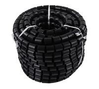 Respicefinem Fundas Protectoras de Cables Envoltura de Cable en Espiral para administración de Cables en casa y Oficina Negro 28 mm de diámetro 40 Metros de Longitud (Dia 42mm 20m)