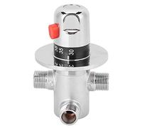 Respicefinem G1/2 Válvula de mezcla termostática para calentador de agua solar con control de mezcla y función de termostato ideal para la cocina de inodoro de baño hecha de plasti