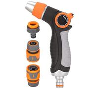 Respicefinem Garden Manguera Boquilla pulverización del pulgar con ajuste giratorio para el lavado de autos de riego y limpieza del patio de alta presión Diseño de fuga ergonómica