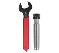 Respicefinem Juego de 2 portabrocas cónicos hechos de acero con alto contenido de carbono para torno de fresado CNC con llave Moldeo integral Alta concentricidad No es fácil de