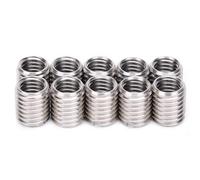 Respicefinem Manguito roscado de 10 piezas Rosca interna Rosca externa M8 Inserto de rosca M10 Adaptador de rosca M10 a M8 Rosca autorroscante