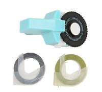 Respicefinem Máquina fabricante de etiquetas en relieve con cintas portátil 3D Impresora de etiquetas en relieve portátil para el hogar Oficina de negocios cielo azul ideal para álbumes de recortes y