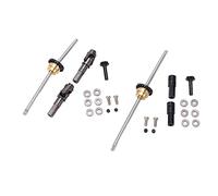 Respicefinem Metal Drive Etheft Gear Puente Eje Diferencial Kit para WPL C14 C24 C34 C44 B14 B16 B24 B36 1 16 RC Material de aleación de Aluminio de automóvil CNC Procesamiento de