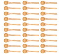 Respicefinem Mini Wooden Children Spoons And Ideal For Kids And As Kitchen Condiment Tools 30 Pieces Per Set