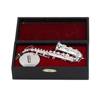 Respicefinem Modelo Sax Sax Regalos 15. 0×8. 0×5. Saxofón Alto Adornos de Sax en la Decoración de Instrumentos Musicales Modelo de Regalo Con la Caja de la Base de 14Cm Modelo Sax Sax Regalos