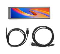 Respicefinem Pantalla de temperatura para PC de 8,8 pulgadas con resolución HD de 1920 x 480 Vista amplia de 178 grados para monitoreo dinámico del y mejora de la eficiencia de (Versión normal)