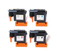 Respicefinem Printhead Replacement For 11 Printer Offers Clear Resolution Strong Layering and Good Compatibility Suitable For Designjet 100 110 111 500 510 800 813 850 with 4 Pcs P