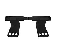 Respicefinem Protectores de Palmas de Gimnasia Empuñaduras de Gimnasia Diseño de Tres Dedos de Cuero sintético para protección de la Palma Durante el Entrenamiento de (Negra)