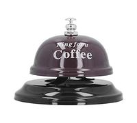 Respicefinem Red Restaurant Call Bell With Slip Base de acero inoxidable Manual de reuniones Bell para la cena (Negro)