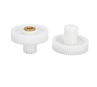 Respicefinem Reemplazo del Engranaje de la picadora de Carne 2 Piezas Engranaje de picadora de plástico de Alto Rendimiento para máquina de Salchichas Cocina de Chile Herramienta