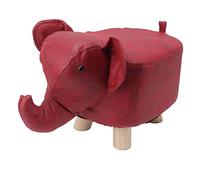 Respicefinem Reposapiés con Forma de Elefante, Antideslizantes, silenciosos, cómodos, estables, Multiusos, Bonitos taburetes para niños, Color Gris Oscuro, Ideales para el Patio (Red)