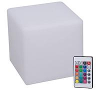 Respicefinem RGBW LED Lámpara de cubo Control remoto 16 colores 4 modos Luz nocturna duradera para interior Hogar Bar KTV Dormitorio Sala de estar Iluminación decorativa con