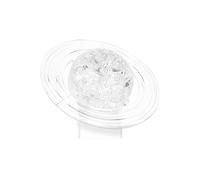 Respicefinem Rompecabezas de Cristal 3D Bloques de Rompecabezas de Bricolaje Bloques de Cristal translúcidos Juguete en Forma de Saturno Gris para decoración del hogar y Regalo 40 (Transparente)