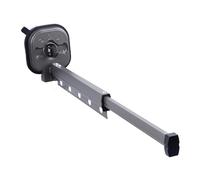 Respicefinem Ropa montada en la pared Ratry de secado Space Saving Retractable Diseño plegable Ideal para baño Balcón Baño Lavandería y ventana de dormitorio hecha de aleación de (1 Fold Grey)