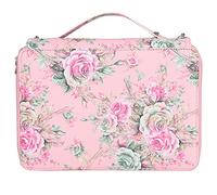 Respicefinem Rose Impreso Cremallera Multicapa 252 Ranuras Portalápices portátil Bolsillo de Almacenamiento Estuche para lápices Material PU 20,5x28,5x10cm (fundación Rosa)