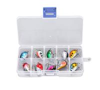 Respicefinem Señuelos Cebos Swimbait Cebos Artificiales realistas con Material plástico para Pesca en Agua Dulce y Salada en ríos Mares Lagos Embalses Estanques 10PCS HENGJIA Fish