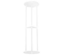 Respicefinem Side Table Modern Stable 3 Tier Round Acrylic Drink Table For Living Room Bedroom Bedside Transparent