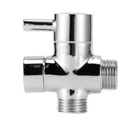 Respicefinem Solid Metal 3way Derter Válvula Diverador confiable y a prueba de fugas Ideal para sistemas de ducha de baño con divisor de agua G1/2 fijo de spray y spray (Divisor de agua G1/2 (tres