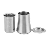 Respicefinem Tamiz de café en polvo Tamiz de malla fina de acero inoxidable 304 para elaboración de cerveza casera y uso en la cocina Taza de filtro duradera con acabado de color (Sanding original
