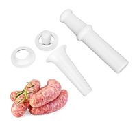 Respicefinem Universal Food Pusher + Sausage Filler Nozzle + Kubbe Attachment Kit for 5# Meat Grinder