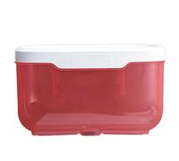 Respicefinem Wall Mounted Tissue Box Transparent Simple Design Ideal For Toilet Large Size Can Hold Various Sized Rolls and Other Bathroom Supplies Plastic Material Approx 22 X 13 (Rosa)