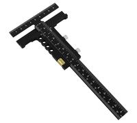 Respicefinem Woodworking Scriber T Shape Aluminum Alloy Scribing Ruler Measuring Tool For Carpenter Diy Wood Crafts Precision Marking Gauge (Caliper-With Fine Tuning)