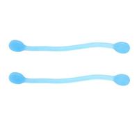 Respicefinem Yoga Pull Rope 2 PCS Silicona Azul Cuerpo Shaper ESTRINADO ELÁTICO String Rope Resistencia Estecadura Banda elástica Bandas de Estiramiento para el Hombro del Brazo