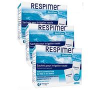 RESPIMER NETIFLOW RECHARGES SACHETS POUR IRRIGATION NASALE - Lot de 3 Boites de 30 Sachets