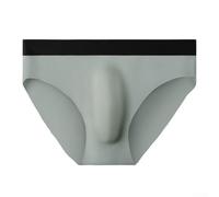 Respira cómodamente con calzoncillos tipo bóxer sin costuras para hombre, tela suave diseñada para mantenerte fresco durante todo el día (XL gris)