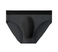 Respira cómodamente con calzoncillos tipo bóxer sin costuras para hombre, tela suave diseñada para mantenerte fresco durante todo el día (L negro)