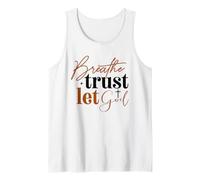 Respira Confianza Deja Que Dios Fe Cristiana Camiseta sin Mangas