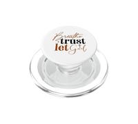 Respira Confianza Deja Que Dios Fe Cristiana PopSockets PopGrip para MagSafe