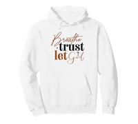 Respira Confianza Deja Que Dios Fe Cristiana Sudadera con Capucha
