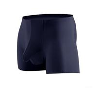 Respira fácilmente con estos calzoncillos tipo bóxer de seda de hielo para hombre con un diseño especial de bolsa (zafiro 2XL)