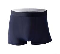 Respira fácilmente con nuestros bóxers de seda para hombre perfectamente elaborados para tus necesidades de estilo de vida activo (talla L, azul oscuro)