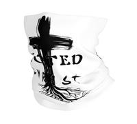 Respirable Calentador de Cuello,Versículo de oración de la Cruz de Jesús Arraigado en Cristo,Sombreros Secado rápido Cuello Bufanda para Hombre Correr Adulto 26X30cm