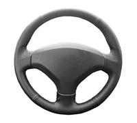 Respirable Funda Antideslizante Cuero Volante Coche Accesorios Trenzados Fábrica para Peugeot 308 Antiguo para Peugeot 408(Red Blue Thread)